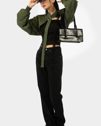 [Raucohouse] Rosie Chunky Leather Shoulder Bag (WOMEN) 新学期 新商品 韓国人気 日常用 ストリートファッション - コクモト KOCUMOTO