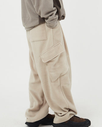 [Raucohouse] Tilt Cargo Fleece Banding Pants 3色 (UNISEX) - コクモト KOCUMOTO