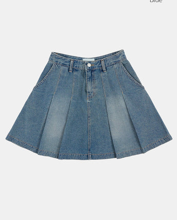 [Raucohouse] Washed tennis denim skirt 2色 _ 新商品 女性服 - コクモト KOCUMOTO