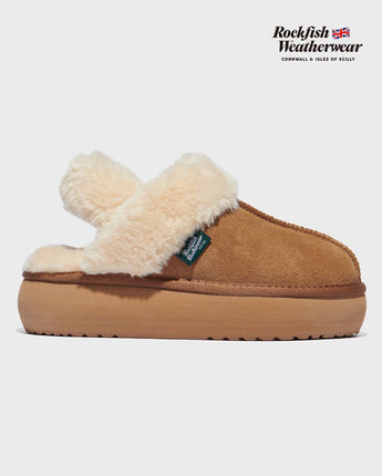 ROCKFISH WEATHERWEAR] 23F/W CLOUDY FLATFORM FUR SLINGBACK - 5color