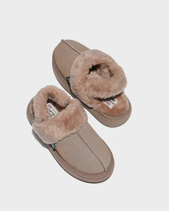 [ROCKFISH WEATHERWEAR] 23F/W CLOUDY FLATFORM FUR SLINGBACK - 5color - コクモト KOCUMOTO