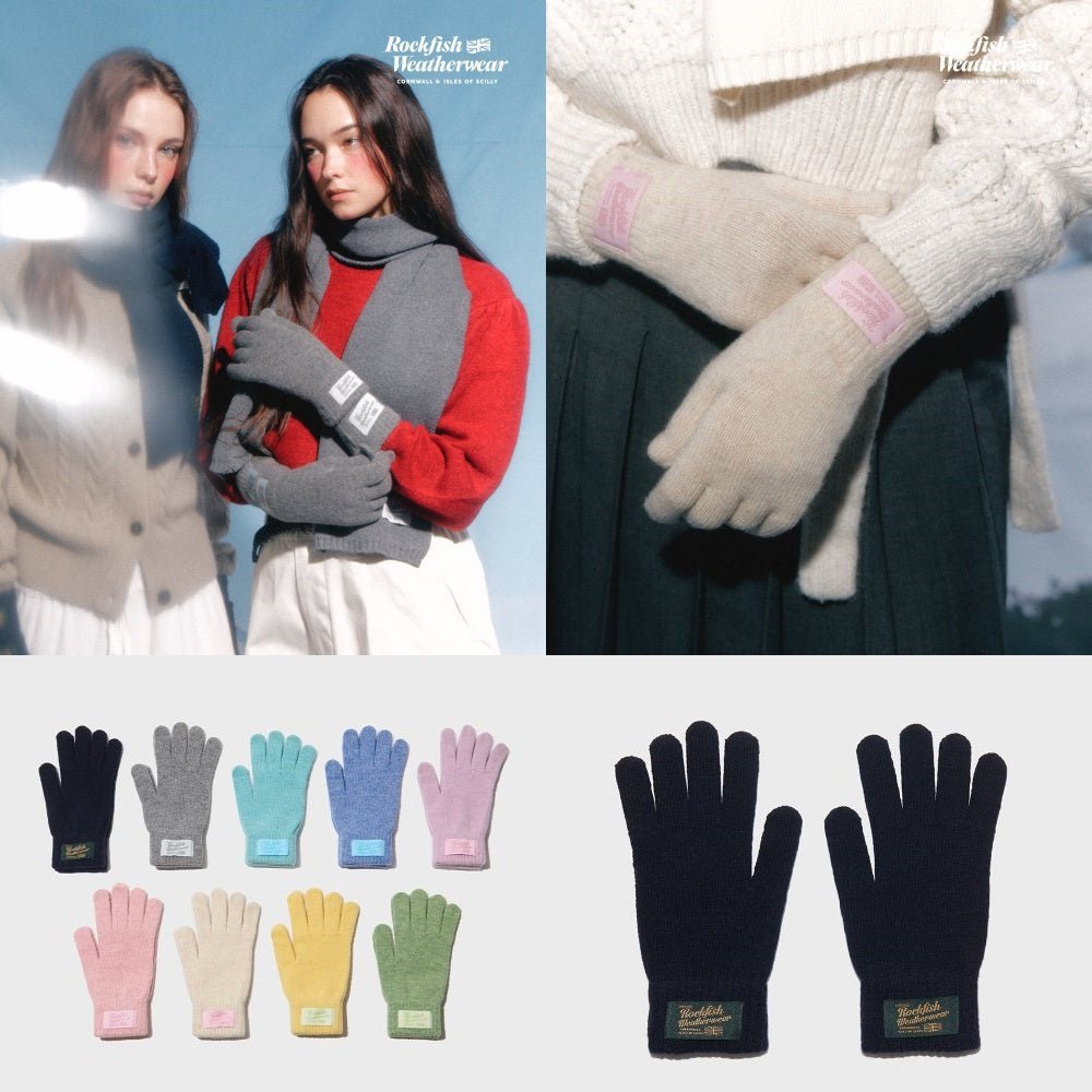 [ROCKFISH WEATHERWEAR] 23F/W FLUFFY SHORT GLOVES - 9color - コクモト KOCUMOTO