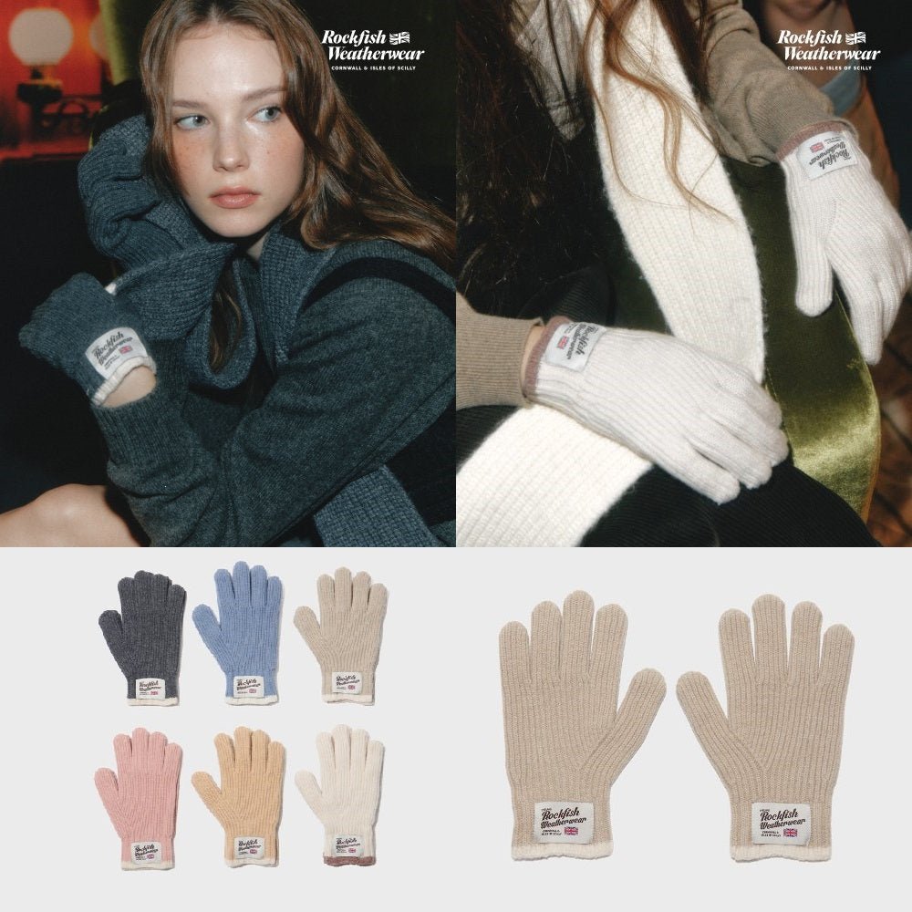 [ROCKFISH WEATHERWEAR] 23F/W WOOLY SHORT GLOVES - 6color - コクモト KOCUMOTO