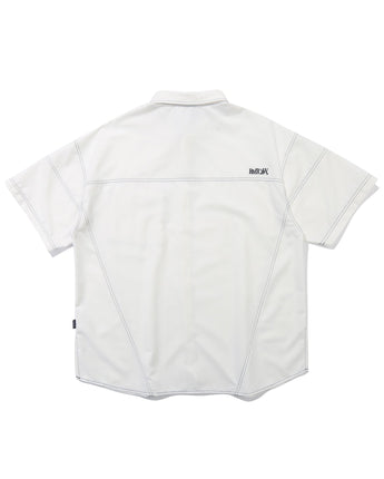 [ROMANTIC CROWN]フロントポケットワークシャツ_ホワイト - コクモト KOCUMOTO
