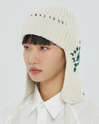 ROMANTIC CROWN] [BTS V 愛用帽子] HAND STITCH KNIT TROOPER HAT