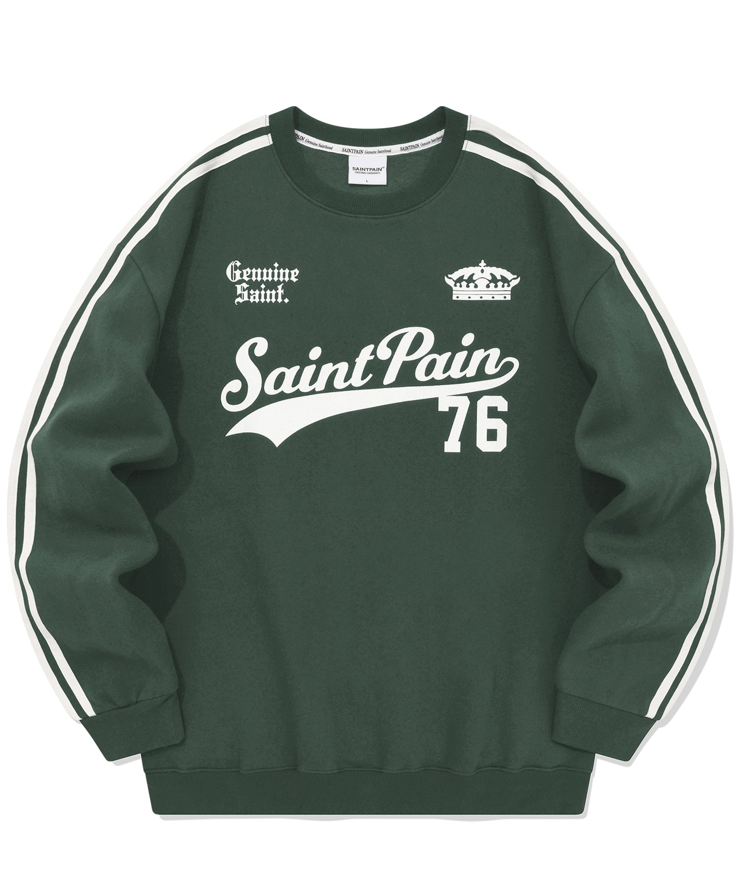 [SAINTPAIN] 23F/W SP TEAM LEAGUE CREWNECK-GREEN - コクモト KOCUMOTO