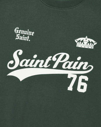 [SAINTPAIN] 23F/W SP TEAM LEAGUE CREWNECK-GREEN - コクモト KOCUMOTO