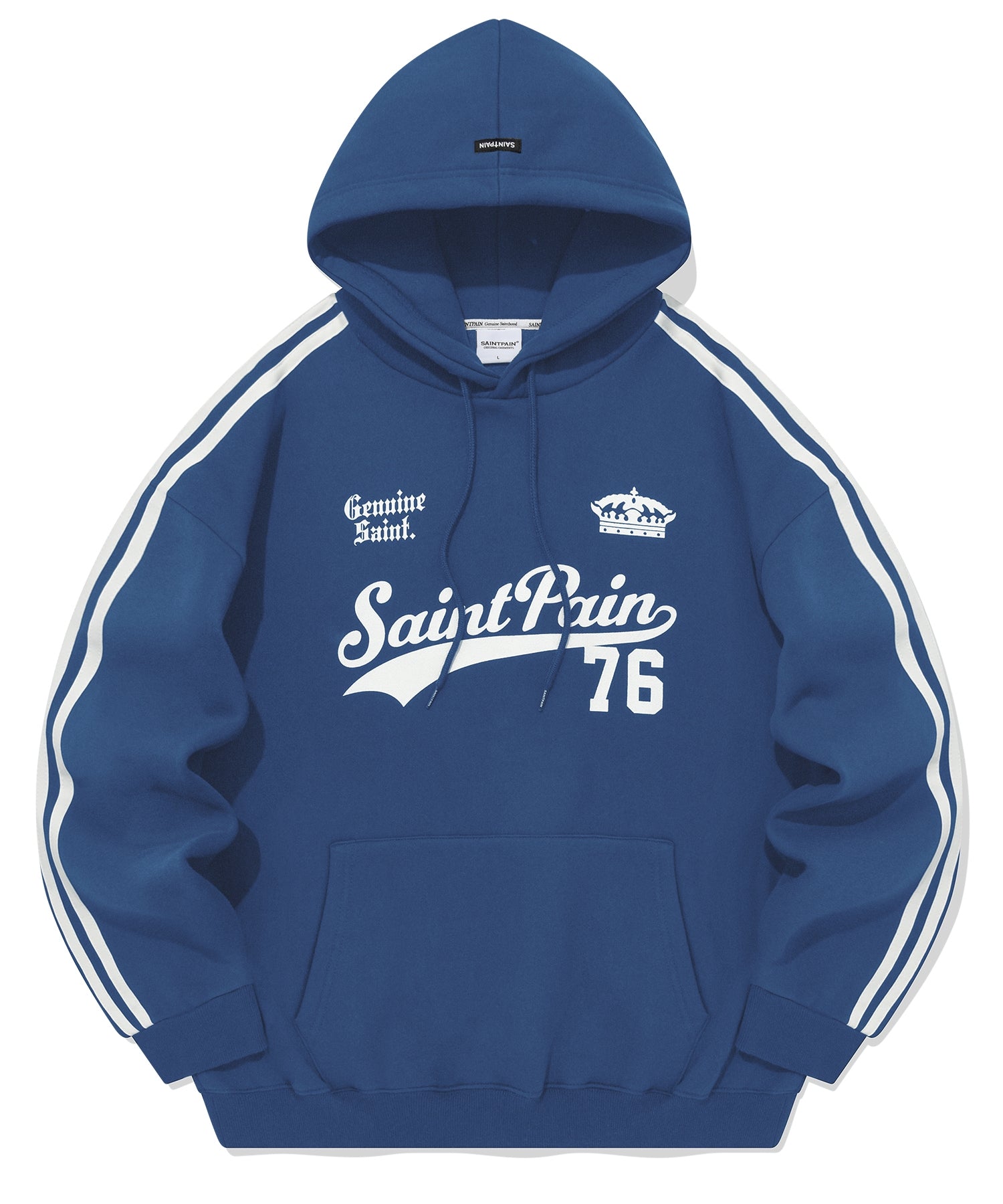 [SAINTPAIN] 23F/W SP TEAM LEAGUE HOOD-BLUE - コクモト KOCUMOTO