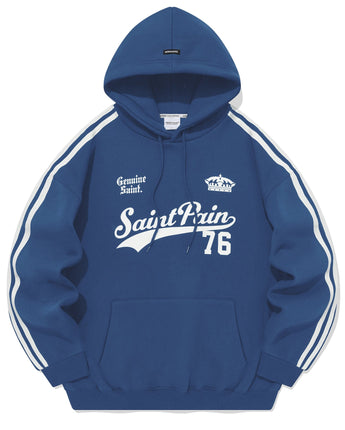 [SAINTPAIN] 23F/W SP TEAM LEAGUE HOOD-BLUE - コクモト KOCUMOTO