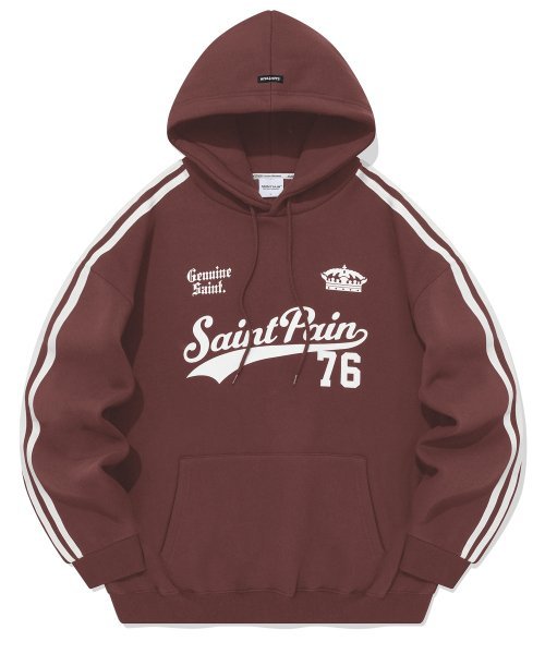 [SAINTPAIN] 23F/W SP TEAM LEAGUE HOOD-BURGUNDY - コクモト KOCUMOTO