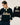 [SATUR]韓国人気Applique Logo Cuffs Sweatshirts Resort Black - コクモト KOCUMOTO