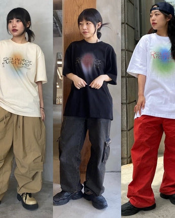 [SCULPTOR] 2022 S/S Colour Logo Tee 3色 デイリー 男女共用 韓国人気 - コクモト KOCUMOTO