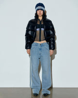 [SCULPTOR] 23F/W 104 RDS Cropped Puffer Down Black - コクモト KOCUMOTO