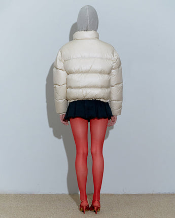 [SCULPTOR] 23F/W 104 RDS Cropped Puffer Down Pearl - コクモト KOCUMOTO