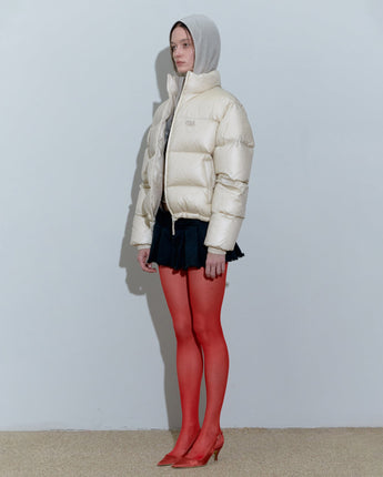 [SCULPTOR] 23F/W 104 RDS Cropped Puffer Down Pearl - コクモト KOCUMOTO