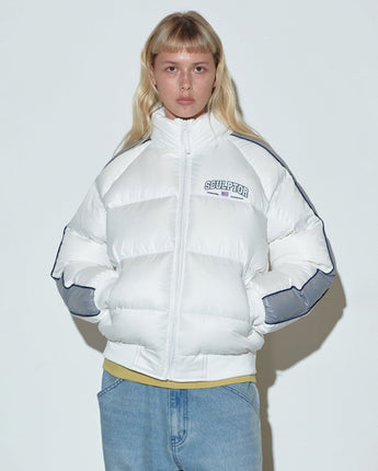 [SCULPTOR] 23F/W 105 RDS Raglan Puffer Down White