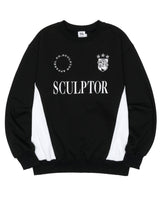 [SCULPTOR] [23F/W] Sports Color Block Sweatshirt Black - コクモト KOCUMOTO