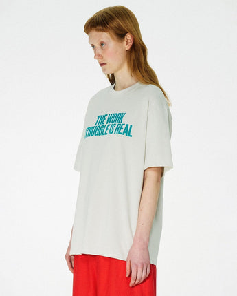 [SCULPTOR] 23S/S 韓国人気 Work Struggle Tee 3色 新商品 男女共用 ストリートファッション - コクモト KOCUMOTO