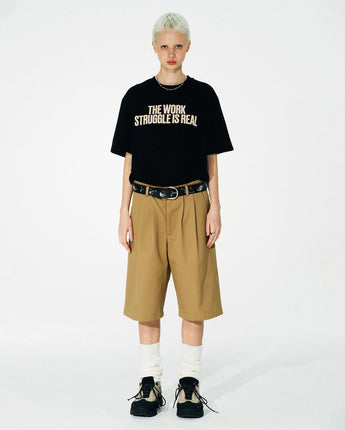 [SCULPTOR] 23S/S 韓国人気 Work Struggle Tee 3色 新商品 男女共用 ストリートファッション - コクモト KOCUMOTO