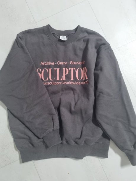 [SCULPTOR] Classic Logo Sweatshirt 3色 新商品 男女共用 カップルアイテム - コクモト KOCUMOTO