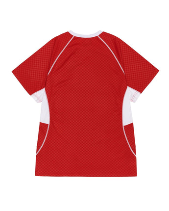 [SCULPTOR] [韓国人気] Oversized Soccer Jersey Damier Red - コクモト KOCUMOTO