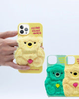 [SECOND UNIQUE NAME] [韓国人気] SUN CASE PATCH FUR BEAR 2色 - コクモト KOCUMOTO