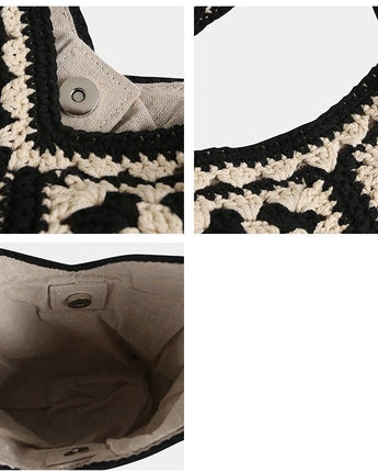 [SHOOPEN] [人気夏ファッション]かぎ針編みショルダーバッグ[3色] - コクモト KOCUMOTO