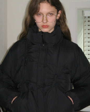 [sinoon] 23F/W IBBON DETAIL PUFFER JACKET (BLACK) - コクモト KOCUMOTO