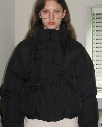 [sinoon] 23F/W IBBON DETAIL PUFFER JACKET (BLACK) - コクモト KOCUMOTO