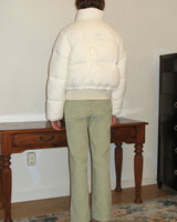 [sinoon] 23F/W IBBON DETAIL PUFFER JACKET (IVORY) - コクモト KOCUMOTO