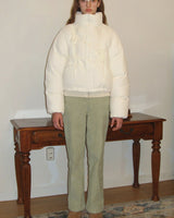 [sinoon] 23F/W IBBON DETAIL PUFFER JACKET (IVORY) - コクモト KOCUMOTO