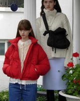 [sinoon] 23F/W IBBON DETAIL PUFFER JACKET (RED) - コクモト KOCUMOTO