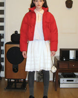 [sinoon] 23F/W IBBON DETAIL PUFFER JACKET (RED) - コクモト KOCUMOTO