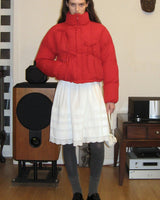 [sinoon] 23F/W IBBON DETAIL PUFFER JACKET (RED) - コクモト KOCUMOTO