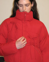 [sinoon] 23F/W IBBON DETAIL PUFFER JACKET (RED) - コクモト KOCUMOTO