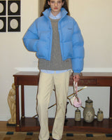 [sinoon] 23F/W PUFFER JACKET (DUSTY BLUE) - コクモト KOCUMOTO