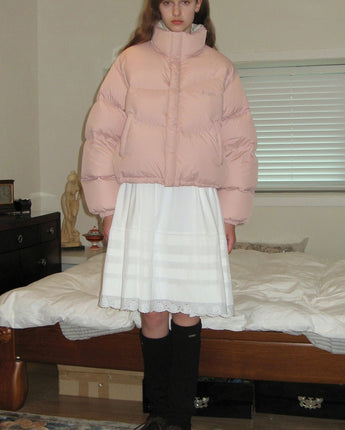 [sinoon] 23F/W PUFFER JACKET (SOFT PINK) - コクモト KOCUMOTO