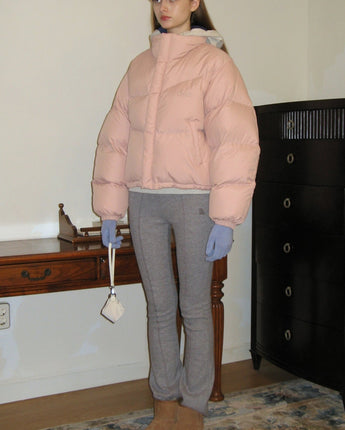 [sinoon] 23F/W PUFFER JACKET (SOFT PINK) - コクモト KOCUMOTO