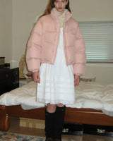 [sinoon] 23F/W PUFFER JACKET (SOFT PINK) - コクモト KOCUMOTO