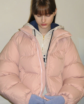 [sinoon] 23F/W PUFFER JACKET (SOFT PINK) - コクモト KOCUMOTO