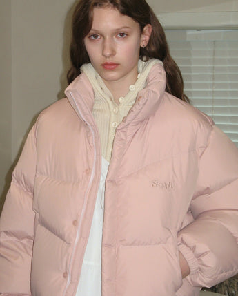 [sinoon] 23F/W PUFFER JACKET (SOFT PINK) - コクモト KOCUMOTO