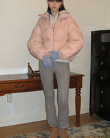 [sinoon] 23F/W PUFFER JACKET (SOFT PINK) - コクモト KOCUMOTO