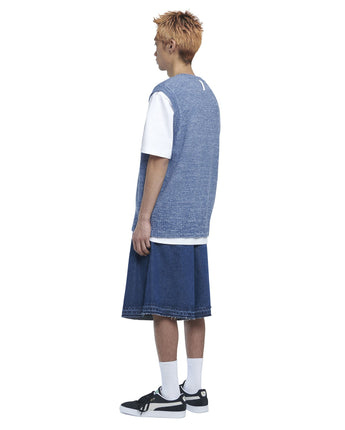 [Snow Peak] 【RIIZE着用】SYMBOL KNIT VEST - STEEL BLUE - コクモト KOCUMOTO