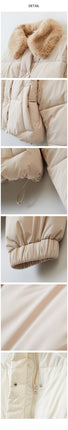 [SPAO][韓国人気 Fur Collar Crop Puffer_ [3色]新商品 韓国人気 冬ジャンパー 冬のファッション 女性服 - コクモト KOCUMOTO