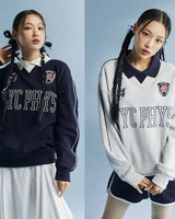 [SPAO] Piping collar neck sweatshirt (起毛) 2色 (SPMWD4TC04) - コクモト KOCUMOTO