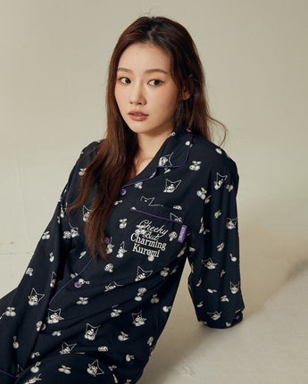 [SPAO][Sanrio characters] サンリオキャラクターズ long sleeve pajamas 4色 新商品 ホームウェア パジャマ 男女共用 カップルアイテム 長袖パジャマ - コクモト KOCUMOTO