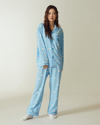 [SPAO][Sanrio characters] サンリオキャラクターズ long sleeve pajamas 4色 新商品 ホームウェア パジャマ 男女共用 カップルアイテム 長袖パジャマ - コクモト KOCUMOTO