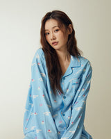 [SPAO][Sanrio characters] サンリオキャラクターズ long sleeve pajamas 4色 新商品 ホームウェア パジャマ 男女共用 カップルアイテム 長袖パジャマ - コクモト KOCUMOTO