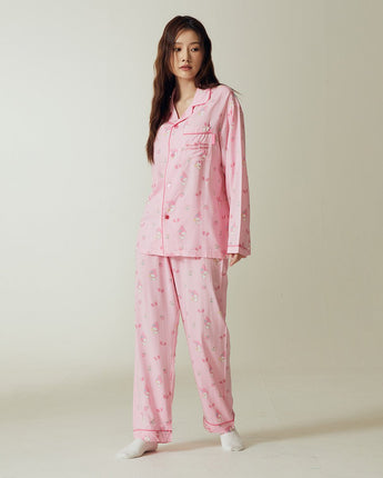 [SPAO][Sanrio characters] サンリオキャラクターズ long sleeve pajamas 4色 新商品 ホームウェア パジャマ 男女共用 カップルアイテム 長袖パジャマ - コクモト KOCUMOTO