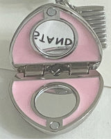 [STAND OIL] Mirror Heart Keyring _SILVER /Tin Zinc & Steel - コクモト KOCUMOTO